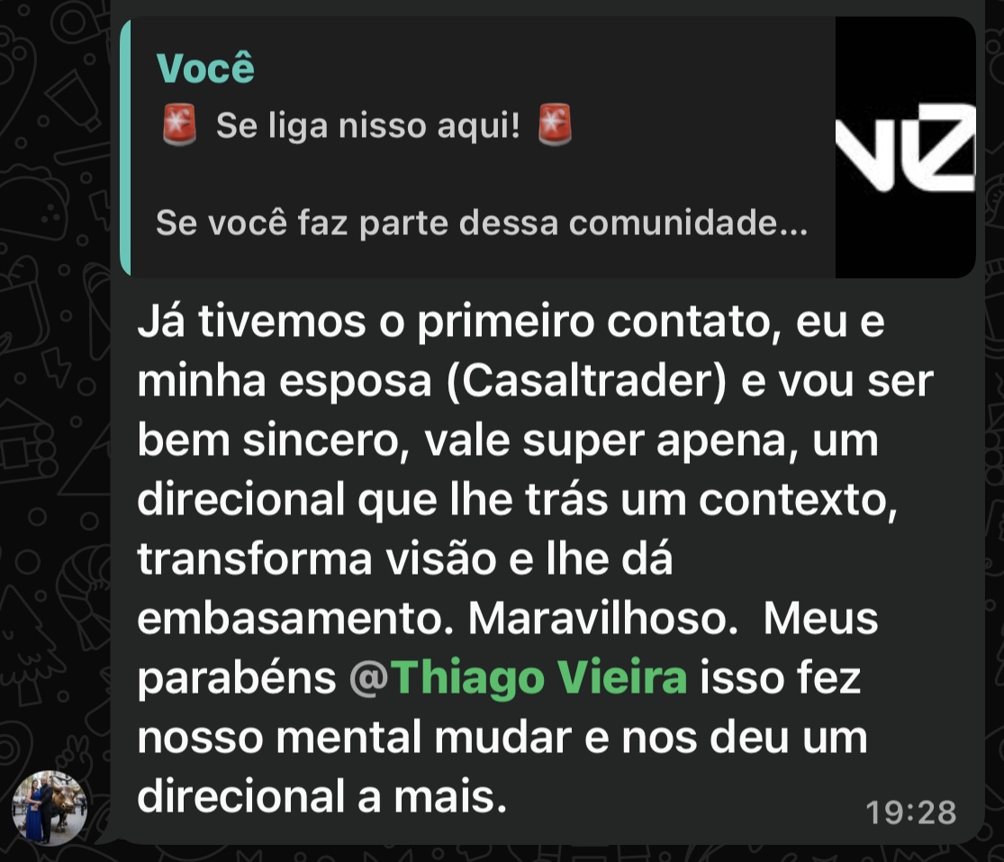 Depoimento de Carlos, membro da comunidade
